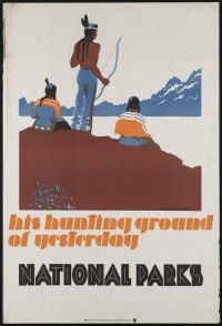 Travel Poster National Parks His Hunting Ground canvas print