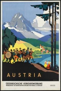 Travel Poster New Austria canvas print