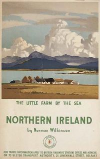 Travel Poster Northern Ireland canvas print