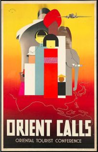 Travel Poster Orient Calls canvas print