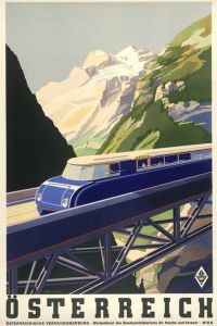 Travel Poster Osterreich canvas print