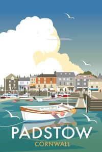 Travel Poster Padstow Cornwall