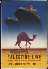 Travel Poster Palastine Line canvas print
