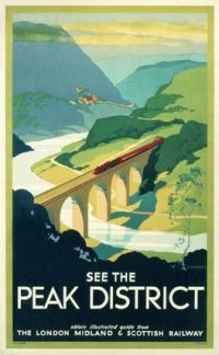 Travel Poster Peak District Lmsr canvas print
