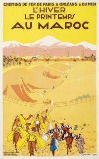 Travel Poster Printemps Au Maroc canvas print