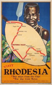Travel Poster Rhodesia canvas print
