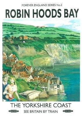 Travel Poster Robin Hood Bay canvas print