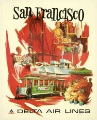 Reiseplakat San Francisco Leinwanddruck