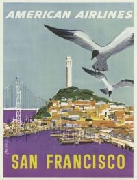 Reiseplakat San Francisco 2 Leinwanddruck