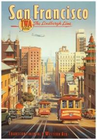 Travel Poster San Francisco 6 canvas print