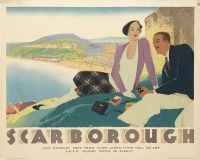Travel Poster Scarborough canvas print