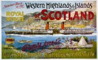 Reiseplakat Schottland Leinwanddruck