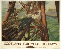 Travel Poster Scotland For A Holiday canvas print