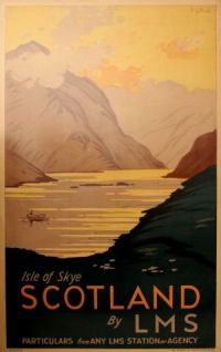 Travel Poster Scotland Lms canvas print