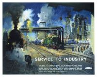 Travel Poster Service To Industry canvas print