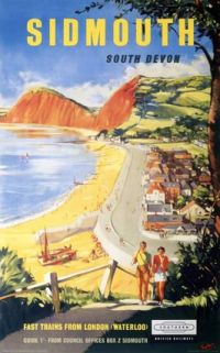Travel Poster Sidmouth canvas print