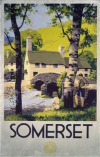 Travel Poster Somerset Gwr canvas print