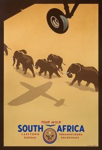 Travel Poster South Africa Tour Wild canvas print