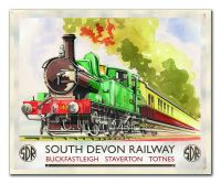 Travel Poster South Devon Railway canvas print