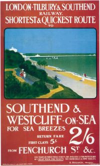 Travel Poster Southend canvas print