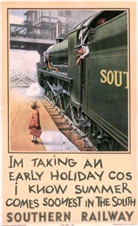 Travel Poster Southern Railway canvas print