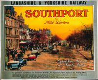 Travel Poster Southport canvas print