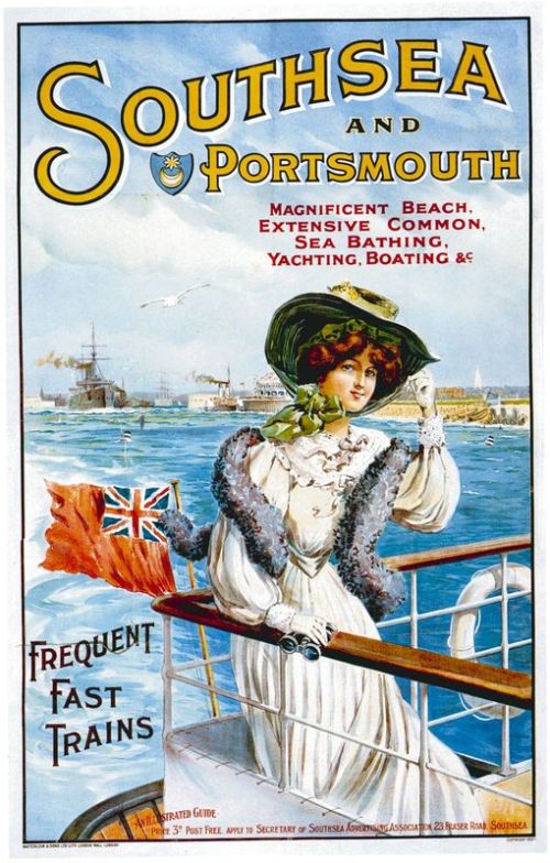 Travel Poster Southsea canvas print