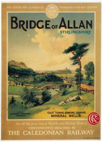 Travel Poster Stirlingshire canvas print