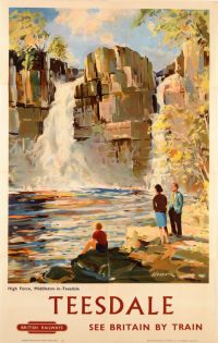 Travel Poster Teesdale canvas print