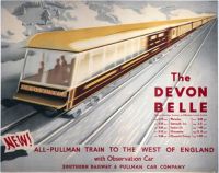 Travel Poster The Devon Belle canvas print