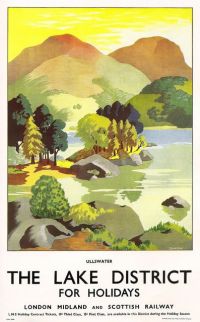 Travel Poster The Lake District For Holidays canvas print