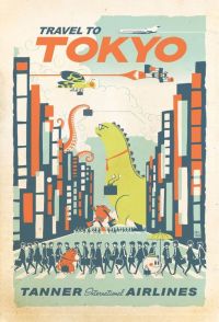 Travel Poster Travel To Tokyo canvas print
