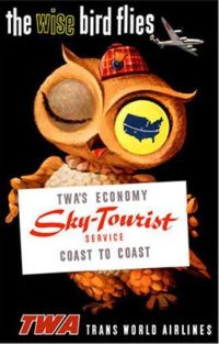 Travel Poster Twa Sky Tourist Service canvas print