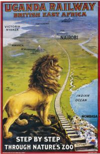 Travel Poster Ugandan canvas print