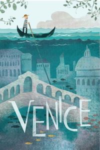 Travel Poster Venice canvas print