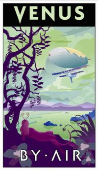 Travel Poster Venus canvas print