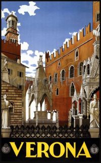 Travel Poster Verona canvas print