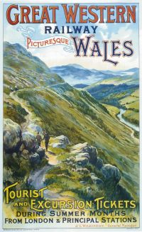 Travel Poster Wales canvas print