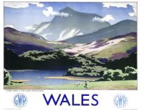 Travel Poster Wales Gwr canvas print