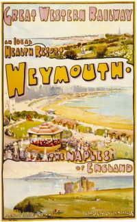 Travel Poster Weymouth canvas print