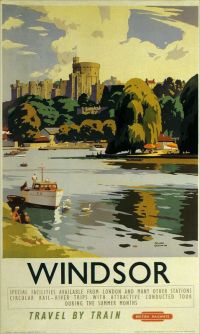 Travel Poster Windsor British Rail canvas print