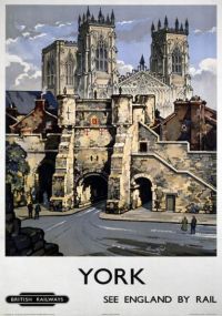Travel Poster York See England By Rail canvas print