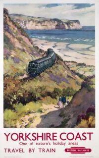 Travel Poster Yorkshire Coast canvas print