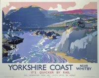 Travel Poster Yorkshire Coast By Whitby canvas print
