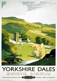 Travel Poster Yorkshire Dales canvas print