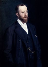 Triepcke Kroyer Alfven Marie صورة لرجل نبيل 1898 مطبوعة على القماش
