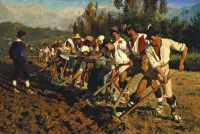 Triepcke Kroyer Alfven Marie Italian Field Labourers Abruzzo Italy canvas print