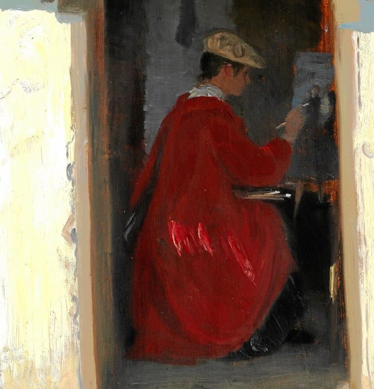 Triepcke Kroyer Alfven Marie Marie Painting In Ravello canvas print