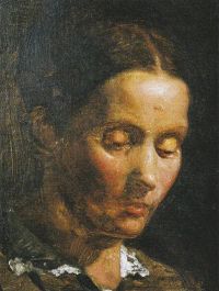 Triepcke Kroyer Alfven Marie Portr T Af Elen Cecilie Gjesdahl 1869 طباعة قماشية