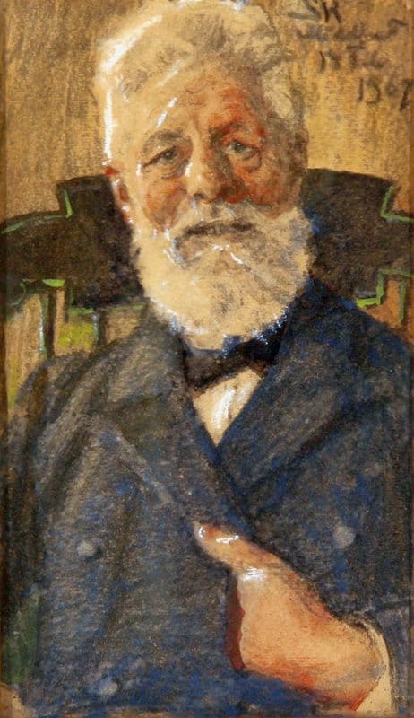 Triepcke Kroyer Alfven Marie Portrait Of Gentleman Sitting In A Chair canvas print
